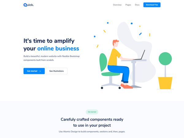 Quick - free Bootstrap theme