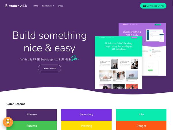Anchor - a free Bootstrap UI Kit